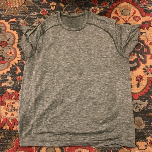 lululemon athletica Other - Green Metal Vent tech shirt.